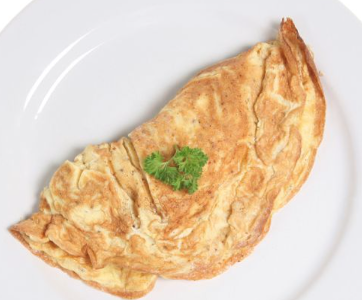 Pimientos asados con tortilla francesas.